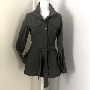 REI long belted jacket